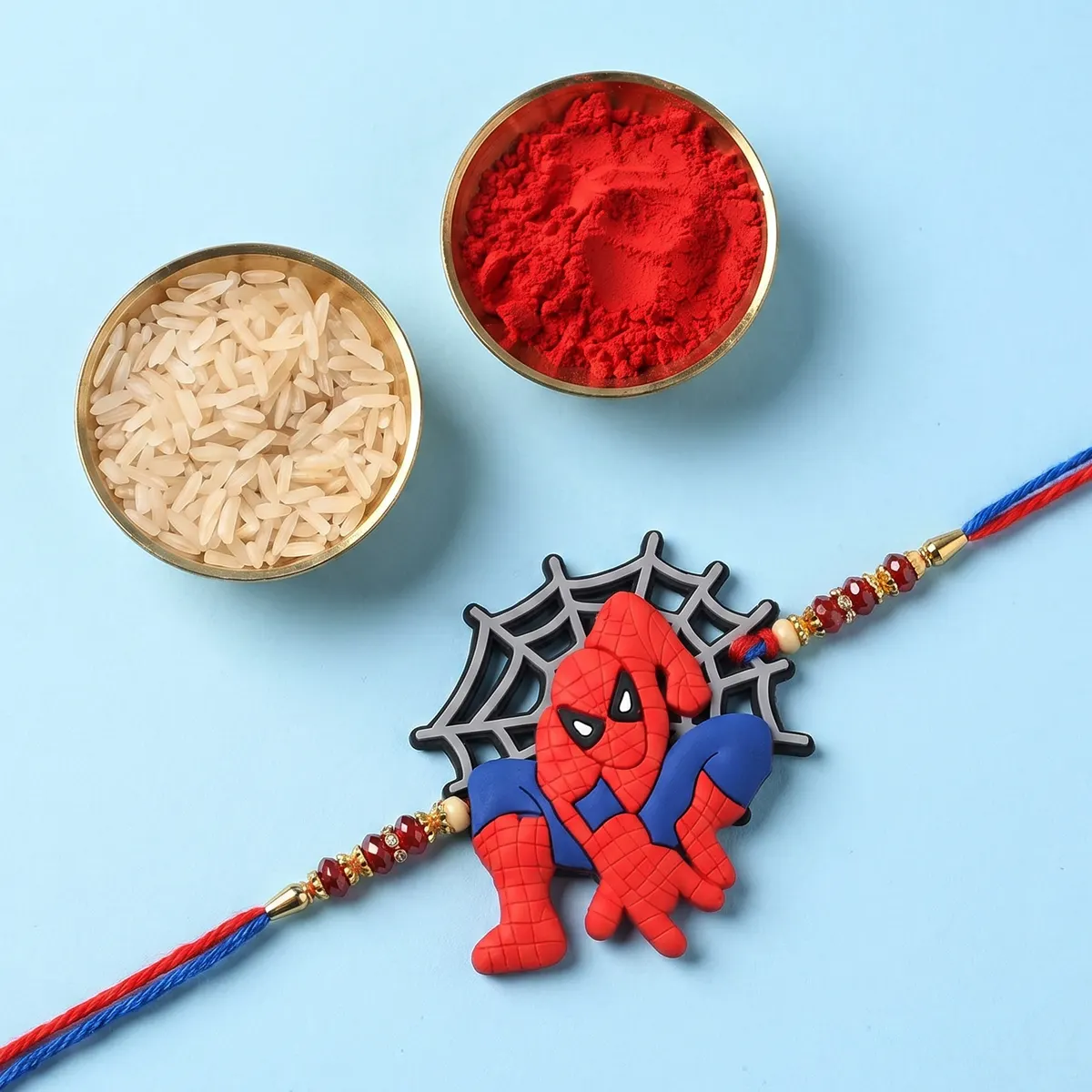 Crouching Spiderman Rakhi for Kids