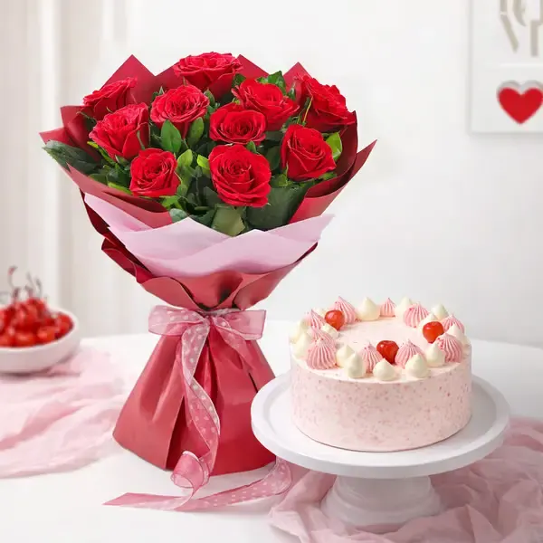 Forever Love with Strawberry Cake