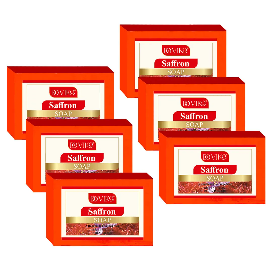 Doviko Natural Pure Saffron Soaps Combo - 6x125g