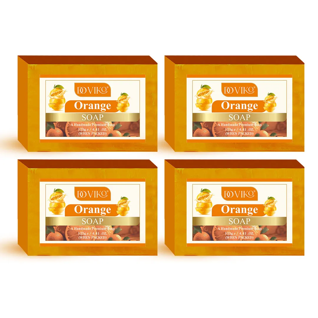 Doviko Natural Cold Pressed Orange Soaps - 4x125g (500g)