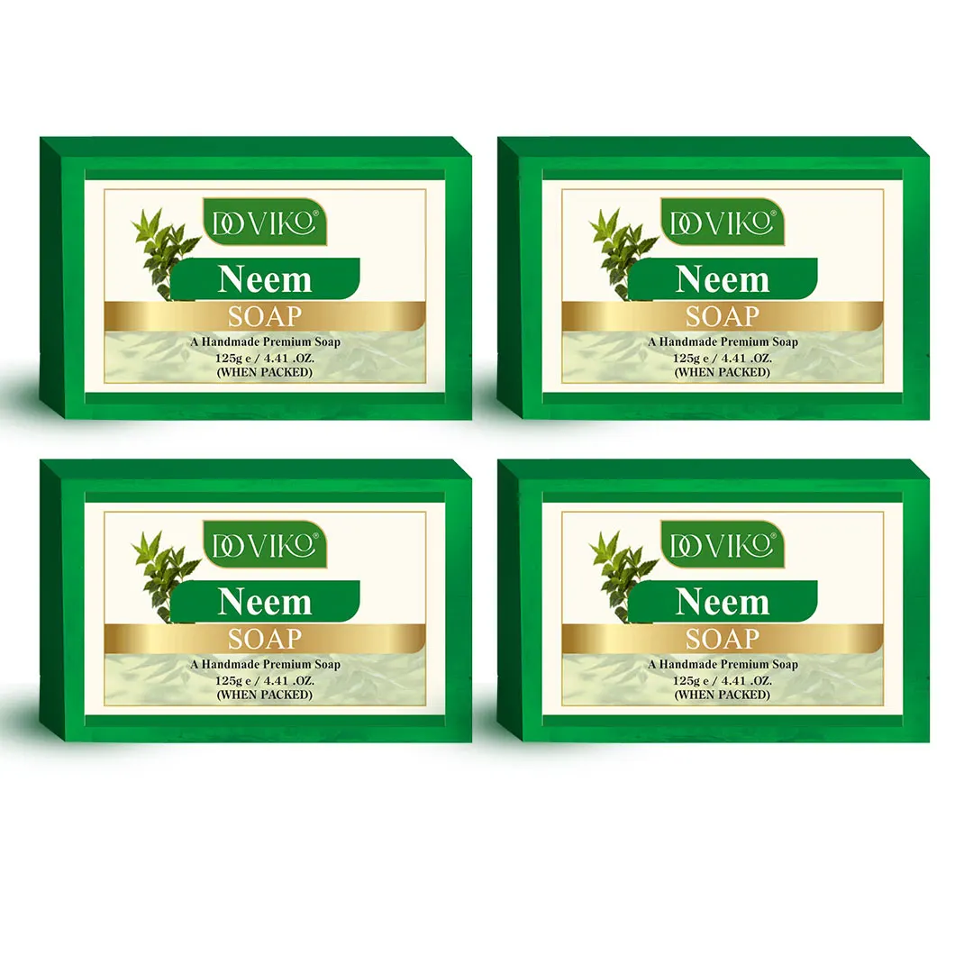 Doviko Pure Natural Neem Bathing Soaps - 4x125g
