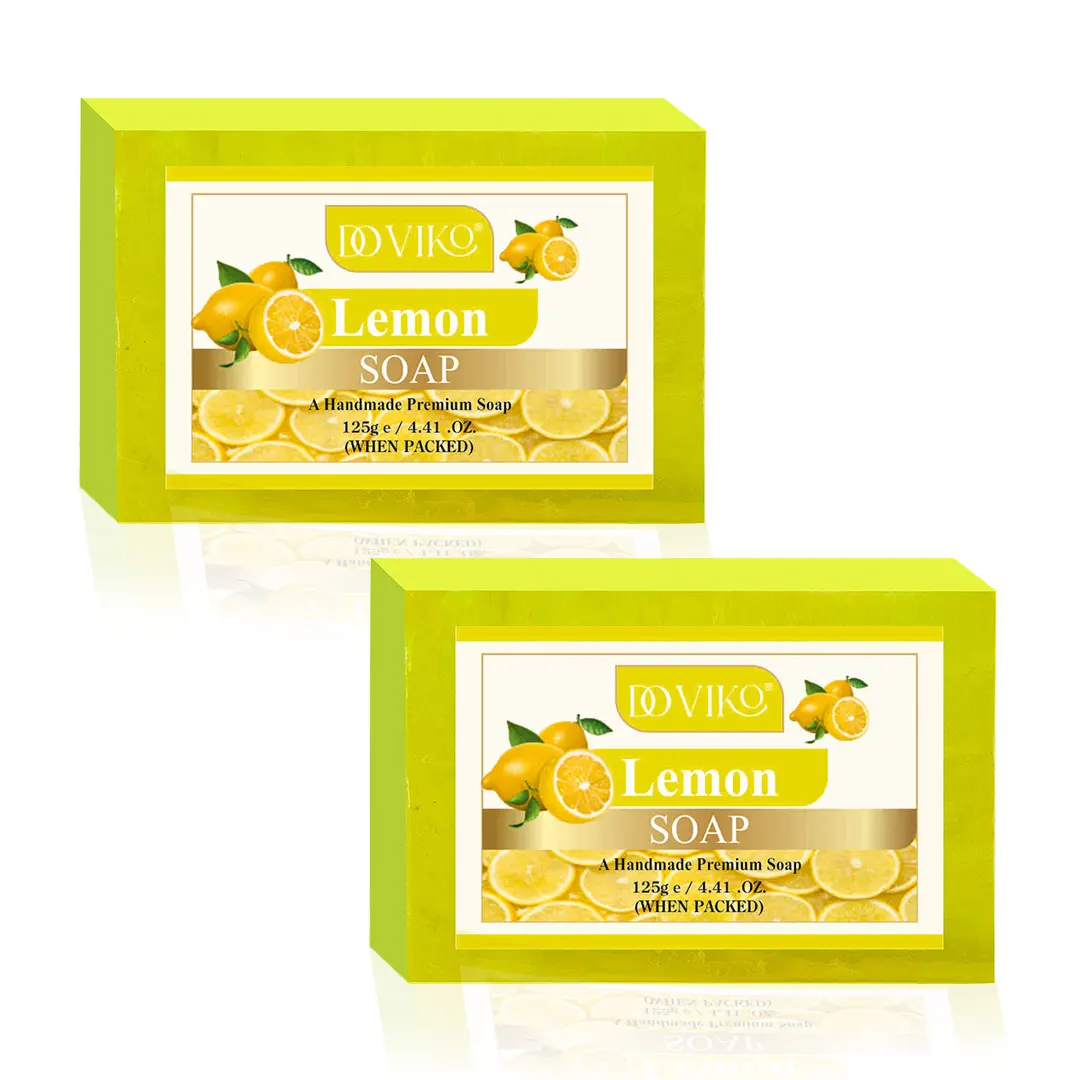 Doviko Lemon Soap for Brightening & Dark Spots - 2x125g