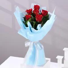 Lovely 6 Red Roses Bouquet