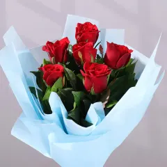 Lovely 6 Red Roses Bouquet