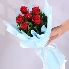 Lovely 6 Red Roses Bouquet