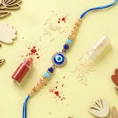 Royal Blue Evil Eye Rakhi