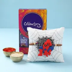 Spiderman Kids Rakhi with Chocolates Gift Hamper
