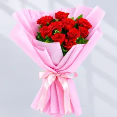 10 Red Roses Bouquet