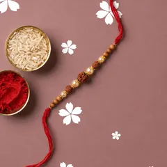 Sanskriti Rudraksha Rakhi for Brother