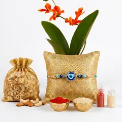 Evil Eye Blessings Rakhi Gift Box for Brother