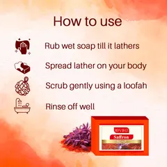 Doviko Natural Pure Saffron Soaps Combo - 6x125g