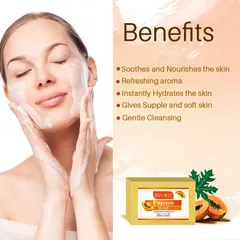Doviko Natural Papaya Soap for Bath - 4x125g