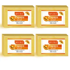 Doviko Natural Papaya Soap for Bath - 4x125g