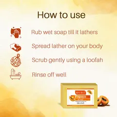 Doviko Natural Papaya Soap for Bath - 2x125g (250g)