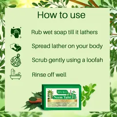 Doviko Natural Anti-bacterial Neem Tulsi Soaps - 4x125g (500g)