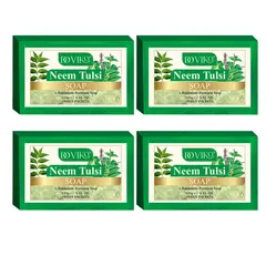 Doviko Natural Anti-bacterial Neem Tulsi Soaps - 4x125g (500g)