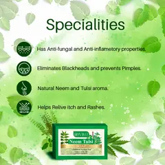 Doviko Natural Anti-bacterial Neem Tulsi Soaps - 4x125g (500g)