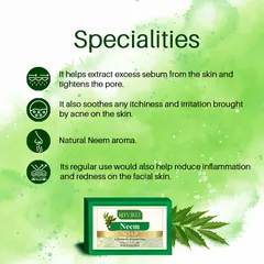 Doviko Pure Natural Neem Bathing Soaps - 4x125g