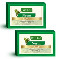 Doviko Pure Natural Neem Bathing Soaps - 2x125g (250g)