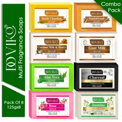 Doviko Herbal Multiple Variants Soaps Combo - 8x125g