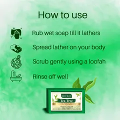 Doviko Pure & Refreshing Tea Tree Soaps for Acne Control - 6x125g