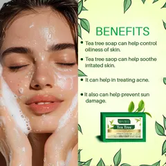 Doviko Pure & Refreshing Tea Tree Soaps for Acne Control - 6x125g
