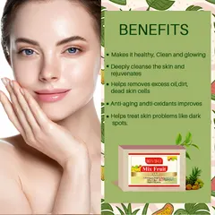 Doviko Natural & Pure Mix Fruit Soaps - 4x125