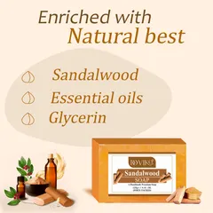 Doviko Pure Sandalwood Soap - Pack of 3 (375gm)