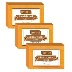 Doviko Pure Sandalwood Soap - Pack of 3 (375gm)
