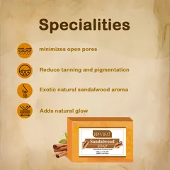 Doviko Pure Sandalwood Soap - Pack of 3 (375gm)