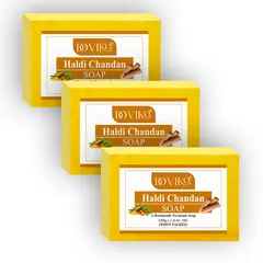 Doviko Haldi Chandan Soap - Impurity Removal - Pack of 3