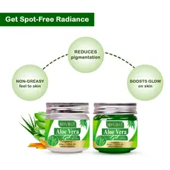 Aloe Vera Gel Green & Transparent Gel - Pack of 2 (100 g Each)