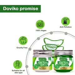 Aloe Vera Gel Green & Transparent Gel - Pack of 2 (100 g Each)