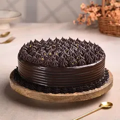 Tropical Golden Sprinkles Chocolate Cake