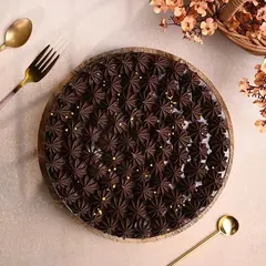 Tropical Golden Sprinkles Chocolate Cake