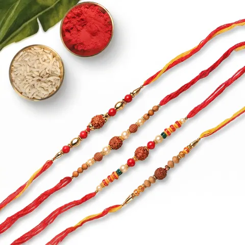 Rudraksha Ratna Rakhi for Brother alternate view