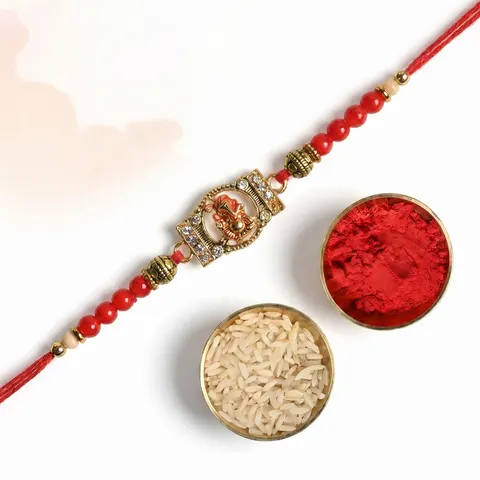 Sacred Ganesha Rakhi for Brother alternate view