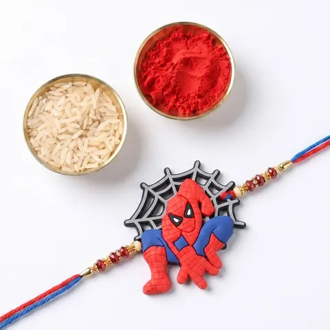 Crouching Spiderman Rakhi for Kids alternate view