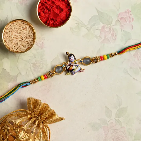 Madhav Divine Bandhan Rakhi with Dry Fruits alternate view
