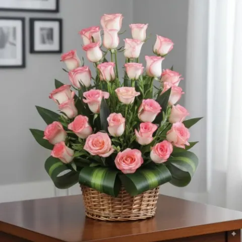 A Symphony of Pink Roses