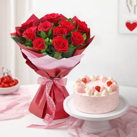 Blossoms of Love with Strawberry Delight