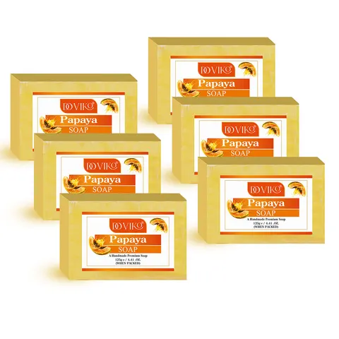 Doviko Natural Papaya Soap for Bath - 6x125g (750g)