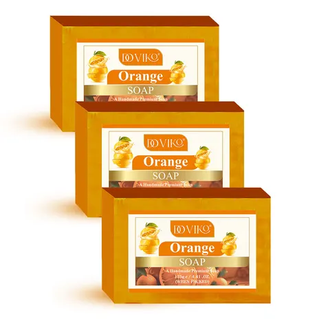 Doviko Natural Cold Pressed Orange Soaps - 3x125g (375g)