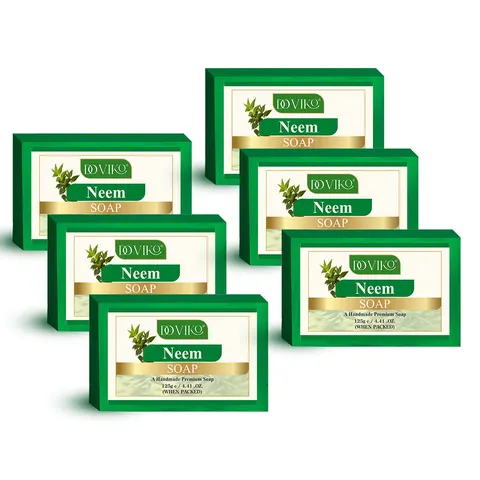 Doviko Pure Organic Neem Bathing Soaps - 6x125g (750g)