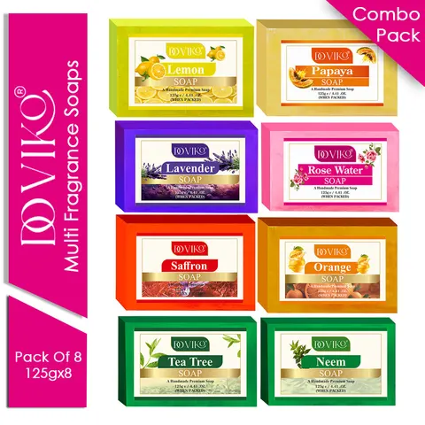 Doviko Herbal Multi Variants Soaps - 8x125g