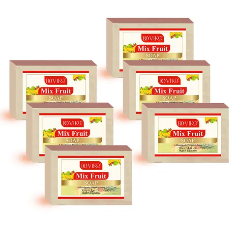 Doviko Natural & Pure Mix Fruit Soaps - 6x125