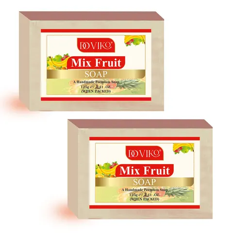 Doviko Natural & Pure Mix Fruit Soaps - 2x125