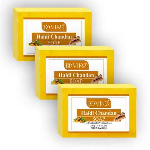 Doviko Haldi Chandan Soap - Impurity Removal - Pack of 3