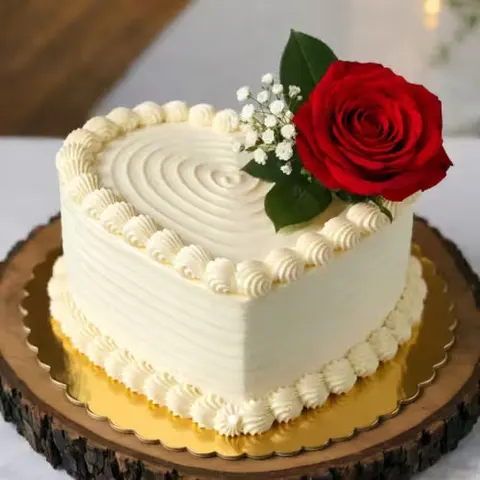 Rose Indulgence Vanilla Cream Cake