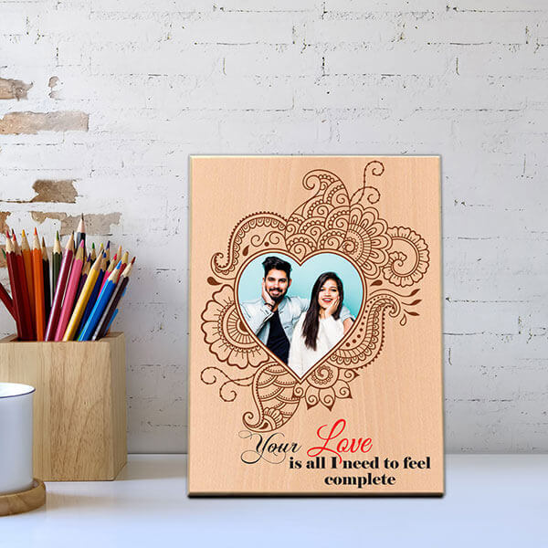 Send Complete Love Wooden Photo Frame Online Gifts Doviko